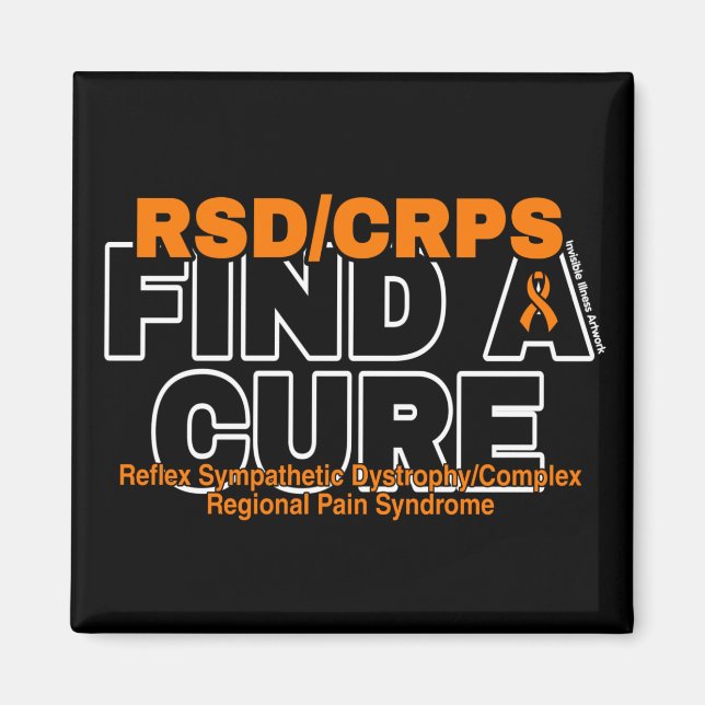 FIND A CURE/BOLD...RSD/CRPS MAGNET (Front)