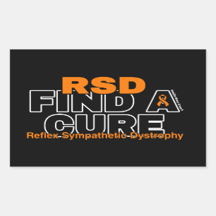 FIND A CURE/BOLD...RSD RECTANGULAR STICKER