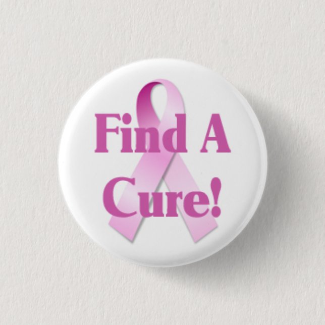 Find A Cure Breast Cancer Button (Front)