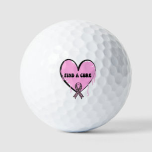 FIND A CURE BREAST CANCER GOLF BALLS