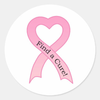 Find a Cure Breast Cancer Ribbon Sticker