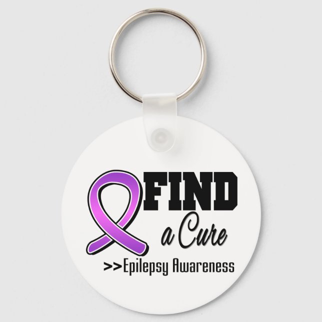 Find a Cure Epilepsy Awareness Key Ring (Front)