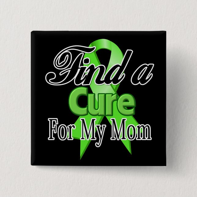 Find a Cure For My Mum - Lymphoma 15 Cm Square Badge (Front)