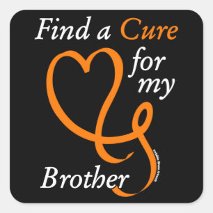 Find a Cure/Heart/Brother...RSD/CRPS Square Sticker