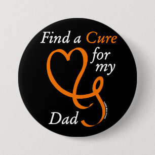 Find a Cure/Heart/Dad...RSD/CRPS 7.5 Cm Round Badge