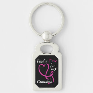 Find a Cure/Heart/Grandma...Breast Cancer Key Ring