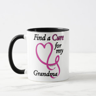 Find a Cure/Heart/Grandma...Breast Cancer Mug