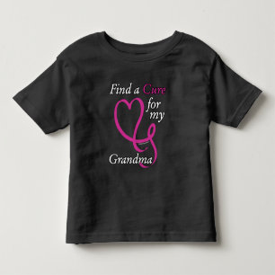 Find a Cure/Heart/Grandma...Breast Cancer Toddler T-Shirt