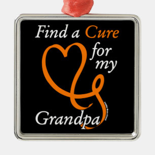 Find a Cure/Heart/Grandpa...RSD/CRPS Metal Tree Decoration