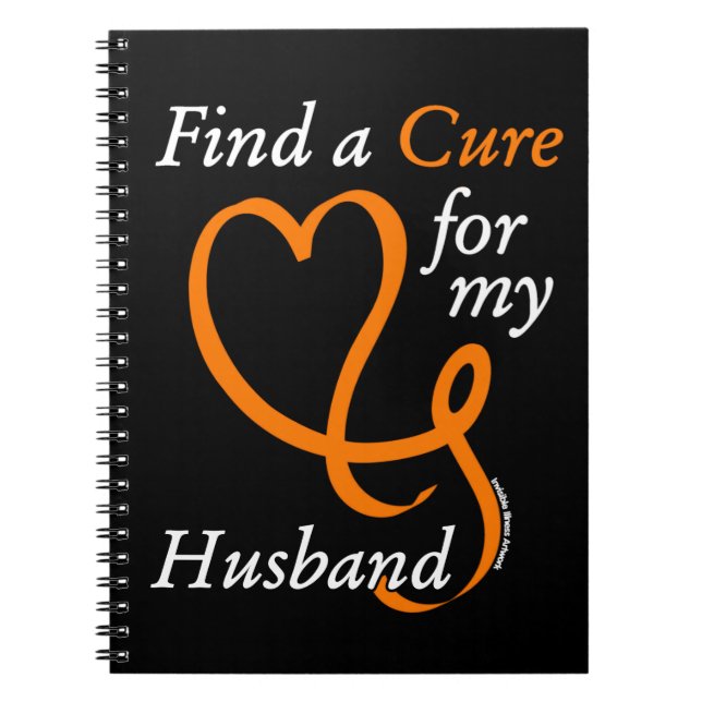 Find a Cure/Heart/Husband...RSD/CRPS Notebook (Front)