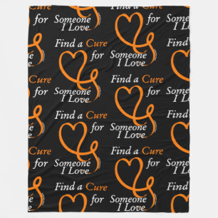 Find a Cure/Heart/Someone I Love...RSD/CRPS Fleece Blanket
