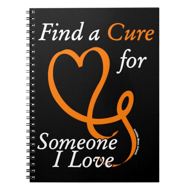 Find a Cure/Heart/Someone I Love...RSD/CRPS Notebook (Front)