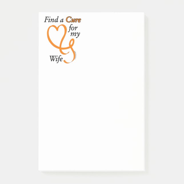 Find a Cure/Heart/Wife...RSD/CRPS Post-it Notes (Front)