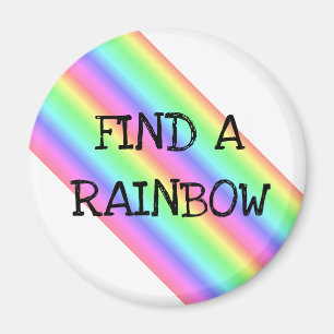 Find a Rainbow Day April 3rd Holiday Magnet