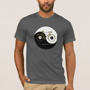 FIND BALANCE yin yang Bicycle T-Shirt