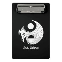 Find Balance Zen Yin Yang Black White