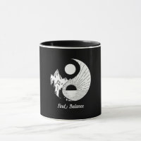 Find Balance Zen Yin Yang Black White