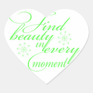 Find Beauty inspirational design sticker