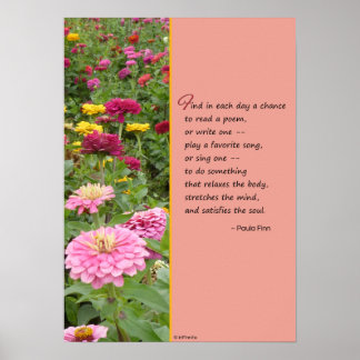 Find in each day a chance... poster