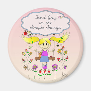 Find Joy in Simple Things Magnet