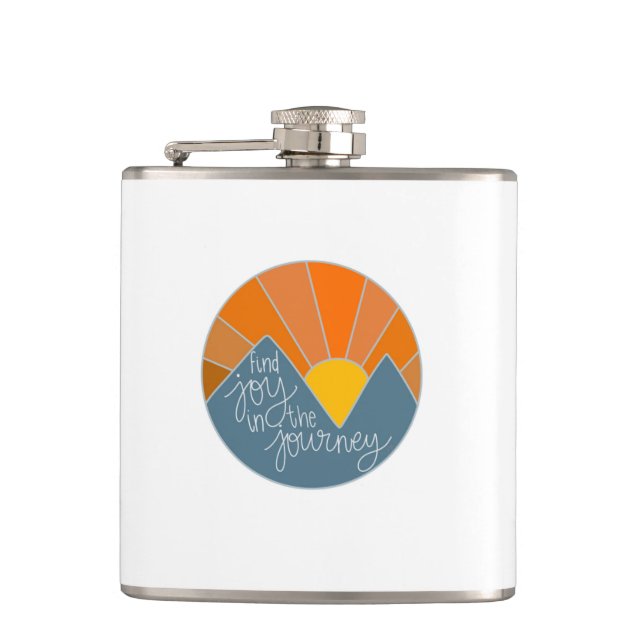 Find Joy in the Journey Hip Flask (Front)