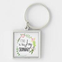 Find Joy In The Ordinary - Floral Wreath