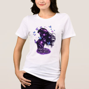 Find Magic in Every Moment Butterfly Galaxy T-Shir Tri-Blend Shirt