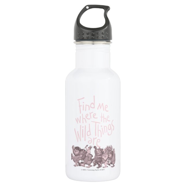 Find Me Where the Wild Things Are 532 Ml Water Bottle (Front)