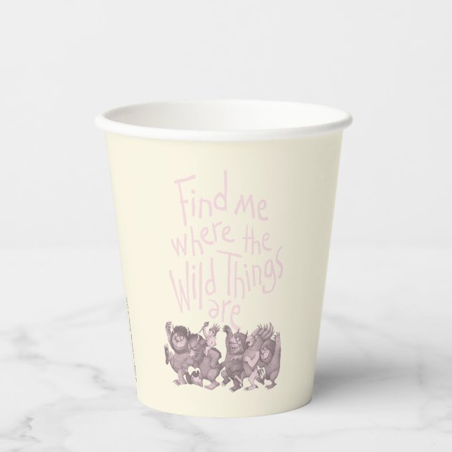 Find Me Where the Wild Things Are Paper Cups (Front)