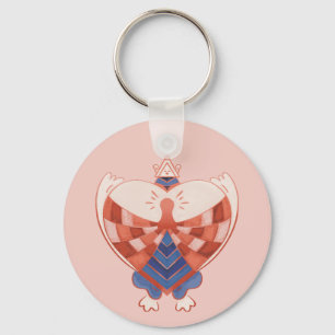 Find My Heart: Heart-shaped Lock Block Key Ring