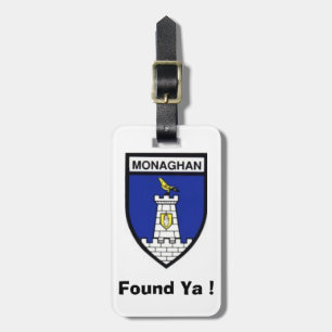Find My Luggage Personalised Monagh County ID Tag. Luggage Tag