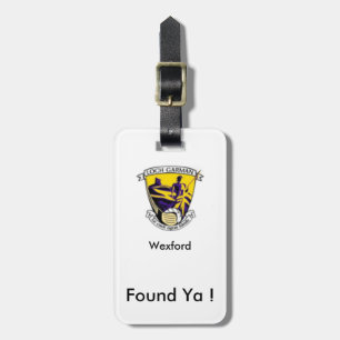 Find My Luggage Personalised Wexford County ID Tag