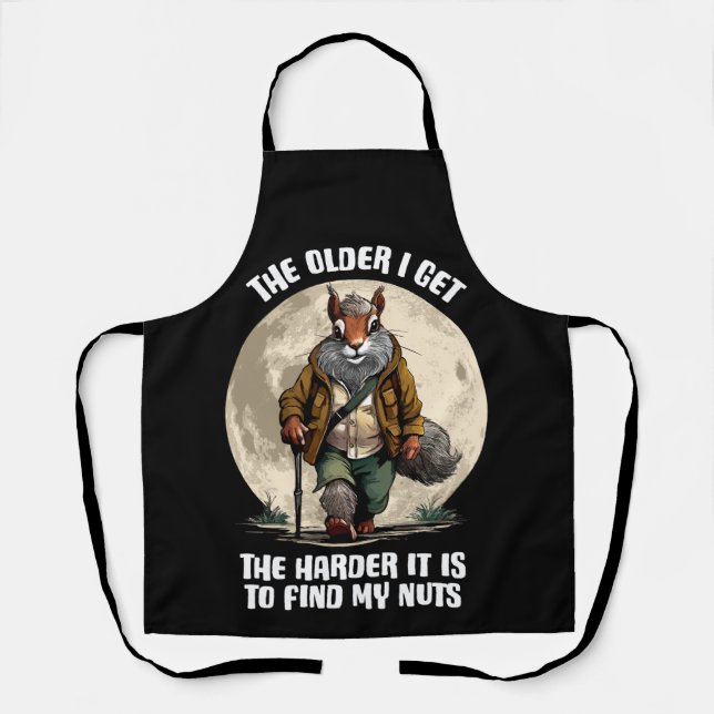 Find My Nuts - funny squirrel Apron (Front)