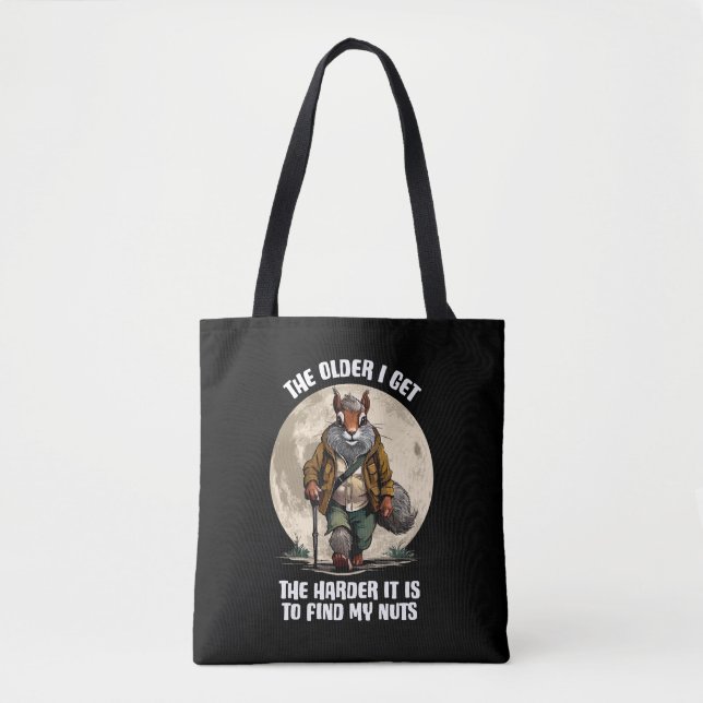 Find My Nuts - funny squirrel Tote Bag (Front)