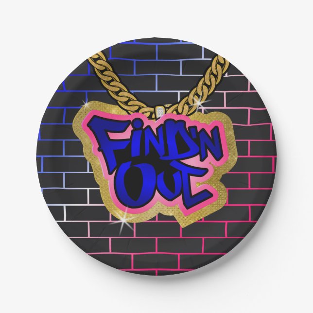 Find 'N Out Plate! Hip Hop! Paper Plate (Front)