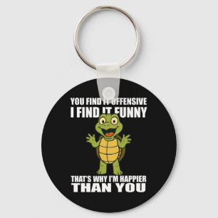 Find Offensive Find Funny Adult Humour Quote Key Ring