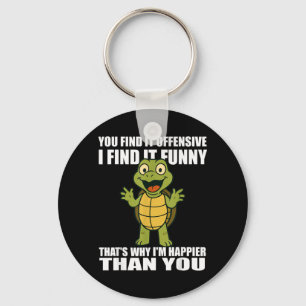 Find Offensive Find Funny Adult Humour Quote Key Ring