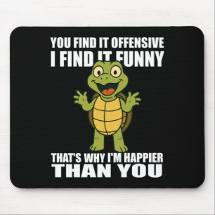 Find Offensive Find Funny Adult Humour Quote Mouse Mat