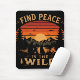 Find Peace in the Wild Mouse Mat