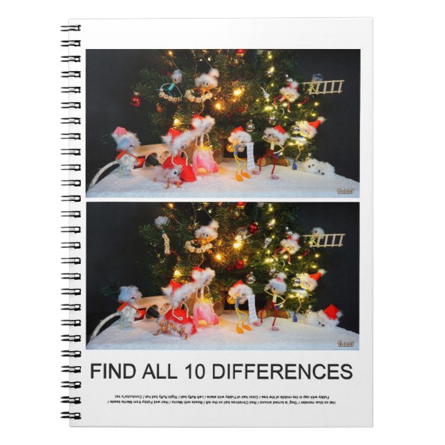 Find the 10 differences Fubby's spot the differenc Notebook (Front)