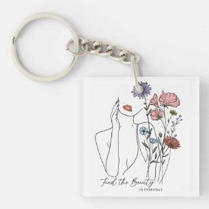 Find The Beauty In Everyday Inspirational Quote Key Ring