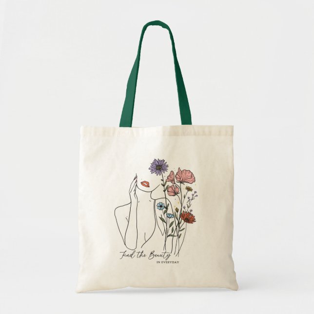 Find The Beauty In Everyday Inspirational Quote  Tote Bag (Front)
