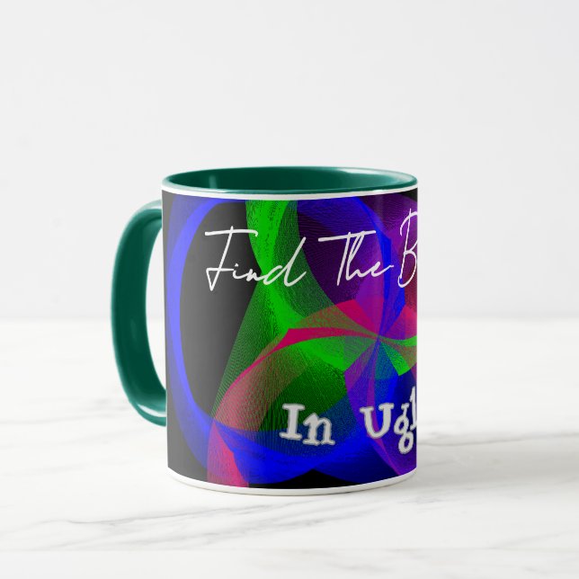 Find The Beauty In Ugly Coffee Mug (Front Left)