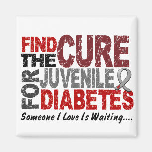 Find The Cure 1 JUVENILE DIABETES T-Shirts & Gifts Magnet