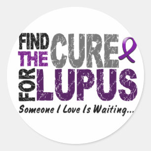 Find The Cure 1 LUPUS T-Shirts & Gifts Classic Round Sticker
