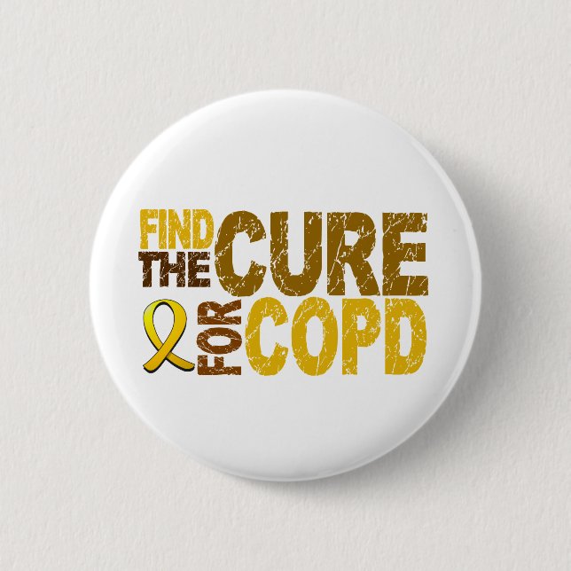 Find The Cure For COPD 6 Cm Round Badge (Front)