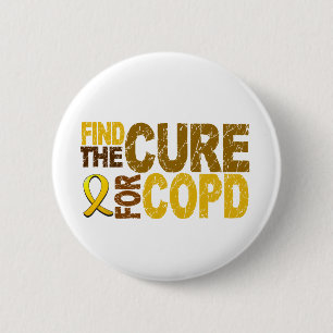 Find The Cure For COPD 6 Cm Round Badge