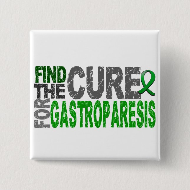Find The Cure Gastroparesis 15 Cm Square Badge (Front)