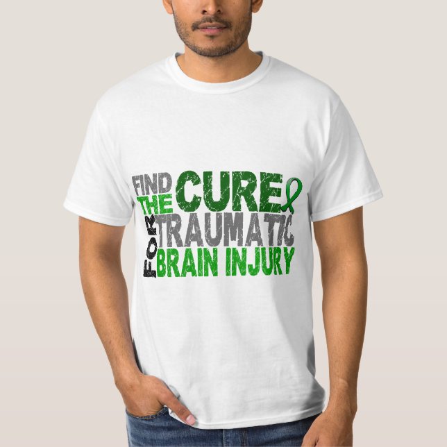 Find The Cure Traumatic Brain Injury TBI T-Shirt (Front)