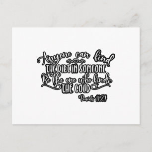 Find The Dirt In Someone Christian Inspirational Postcard